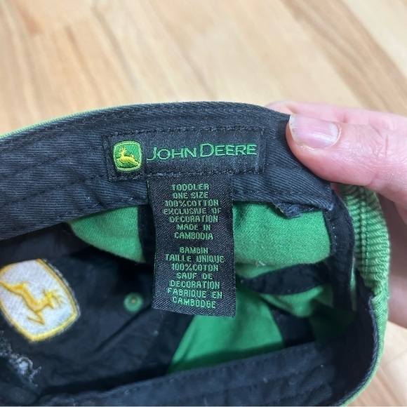 John Deere Toddler Size Hat Kids Green Stretch Baseball Cap - Picture 7 of 7